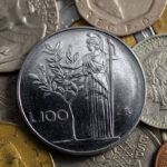 Moneta da 500 lire d'argento 2026 con dettagli brillanti e riflessi argentati.