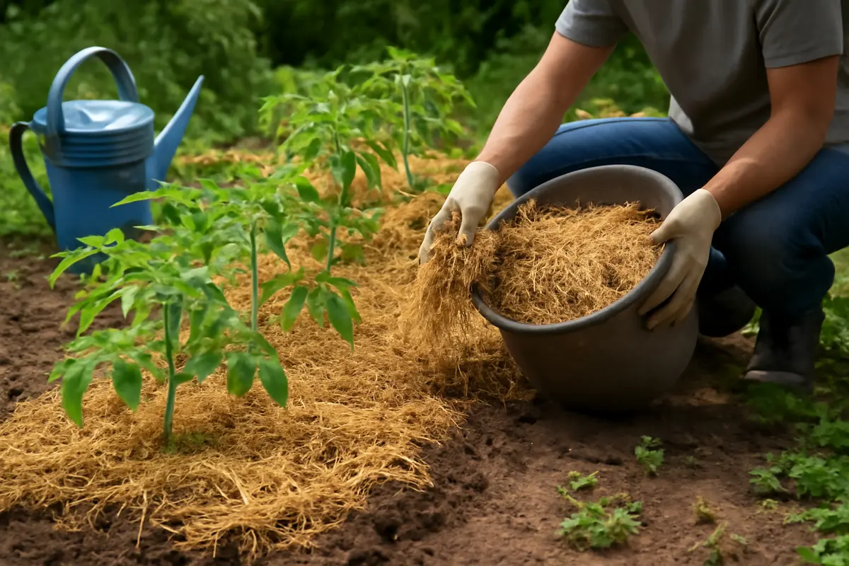 Pacciamatura naturale nell’orto domestico: risparmiare acqua e limitare le erbe infestanti con semplici materiali