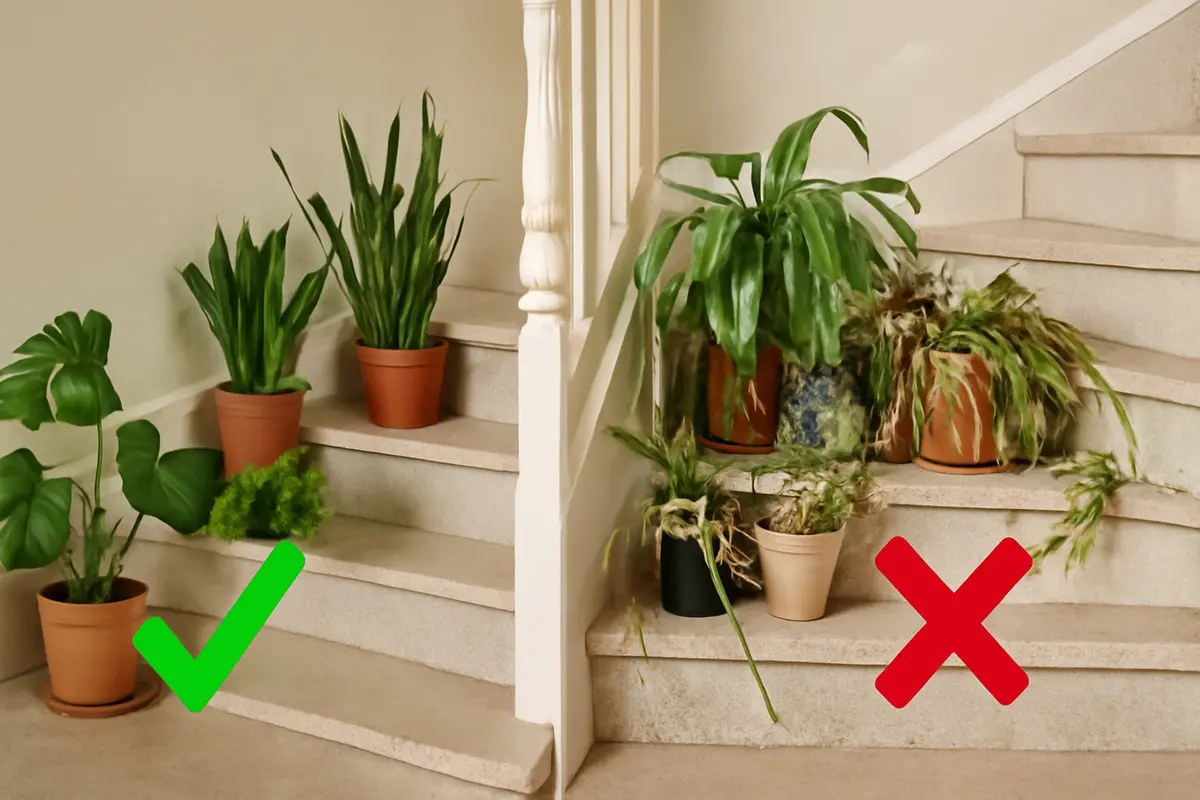 Qual è il modo migliore per decorare una scala con il verde? L’errore più comune che rovina l’estetica