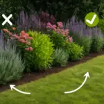 Qual è lo schema ideale di impianto per le bordure? evita queste disposizioni che soffocano le piante