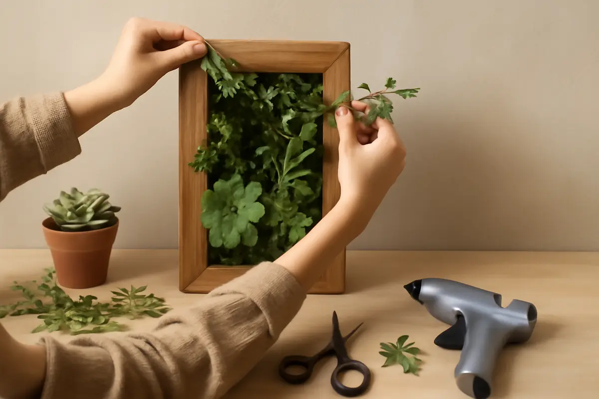 Allestire una cornice vegetale da appendere: il tutorial che evita sprechi di tempo e materiali