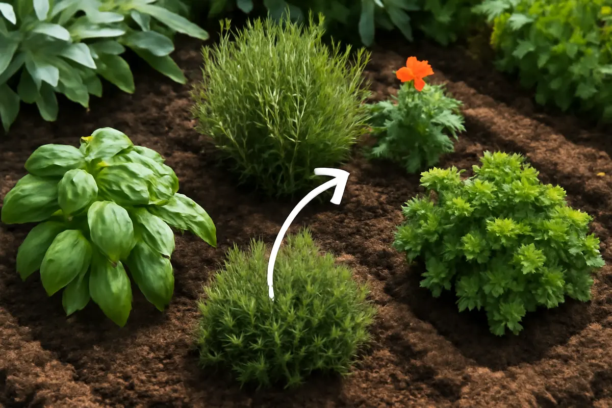 Come disporre le piante aromatiche in un orto-giardino? l’accostamento che tiene lontani i parassiti
