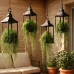 Lanterne con piante pendenti per terrazzi: idee semplici dal grande impatto estetico