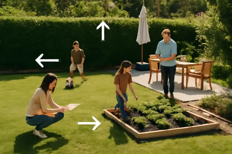 Quante zone funzionali prevedere in un giardino famigliare? la ripartizione che non ti aspetti