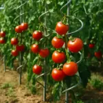 Supporti a spirale per pomodori: il sistema che previene piegamenti e raccolte anticipate