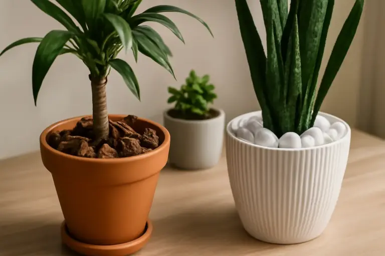 Perché usare corteccia e pietre decorative nei vasi? soluzioni che proteggono le radici e valorizzano il design