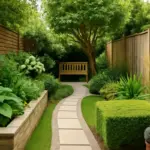 Come ottimizzare un giardino stretto e lungo? tecniche che ne ampliano la percezione visiva