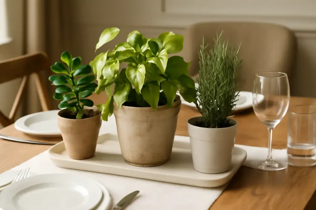 Centrotavola con piante vere: idee facili per decorazioni durature che stupiscono gli ospiti