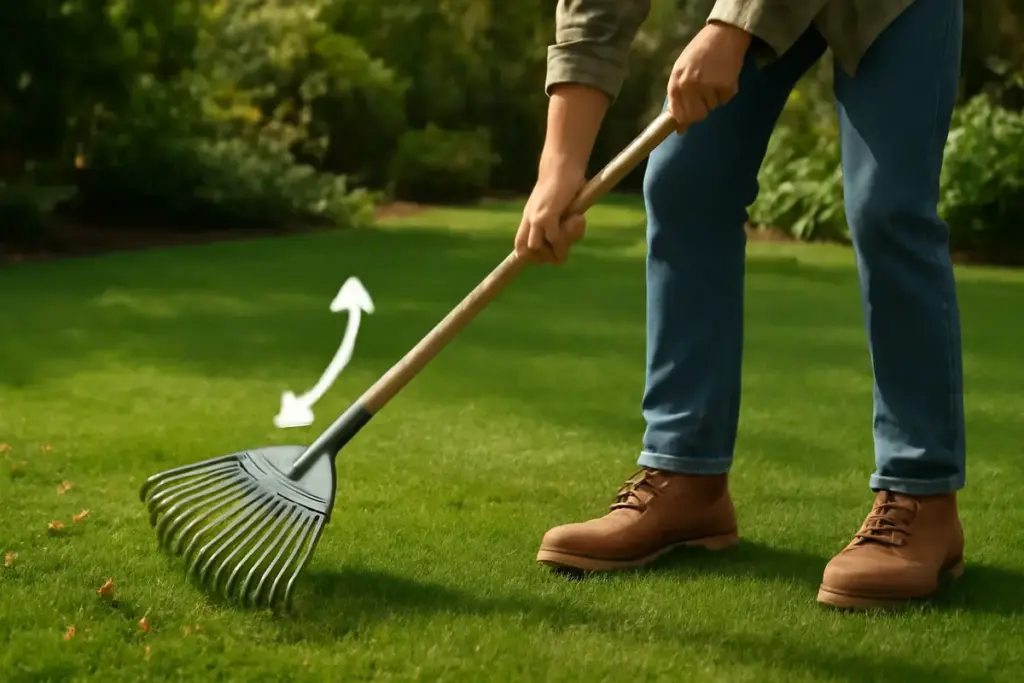 Come si usa correttamente il rastrello in giardino? il trucco per non rovinare il prato