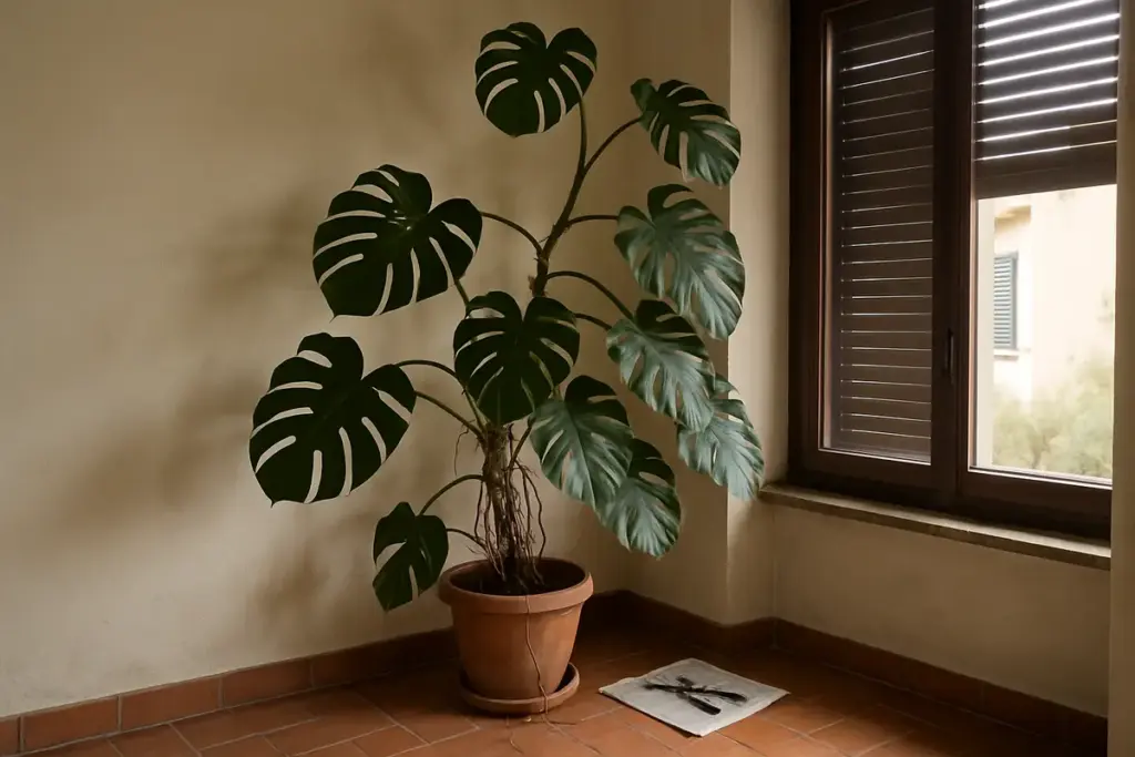 Tagliare la monstera spaventa: farlo è l’unico modo per tenerla viva