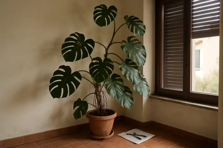 Tagliare la monstera spaventa: farlo è l’unico modo per tenerla viva