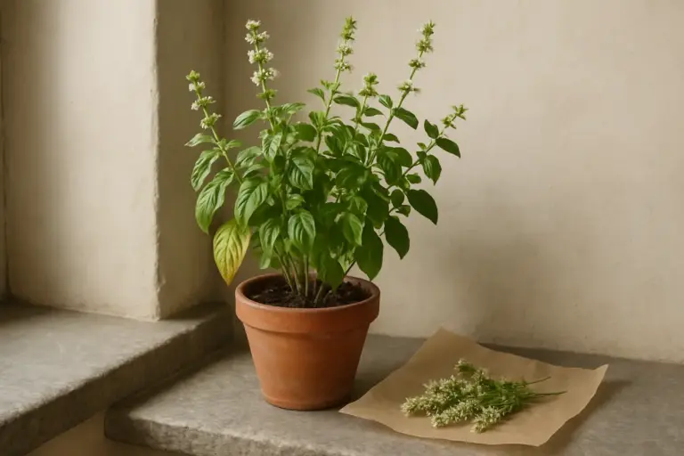 Basilico in fiore: le foglie amare si usano ancora, ecco come