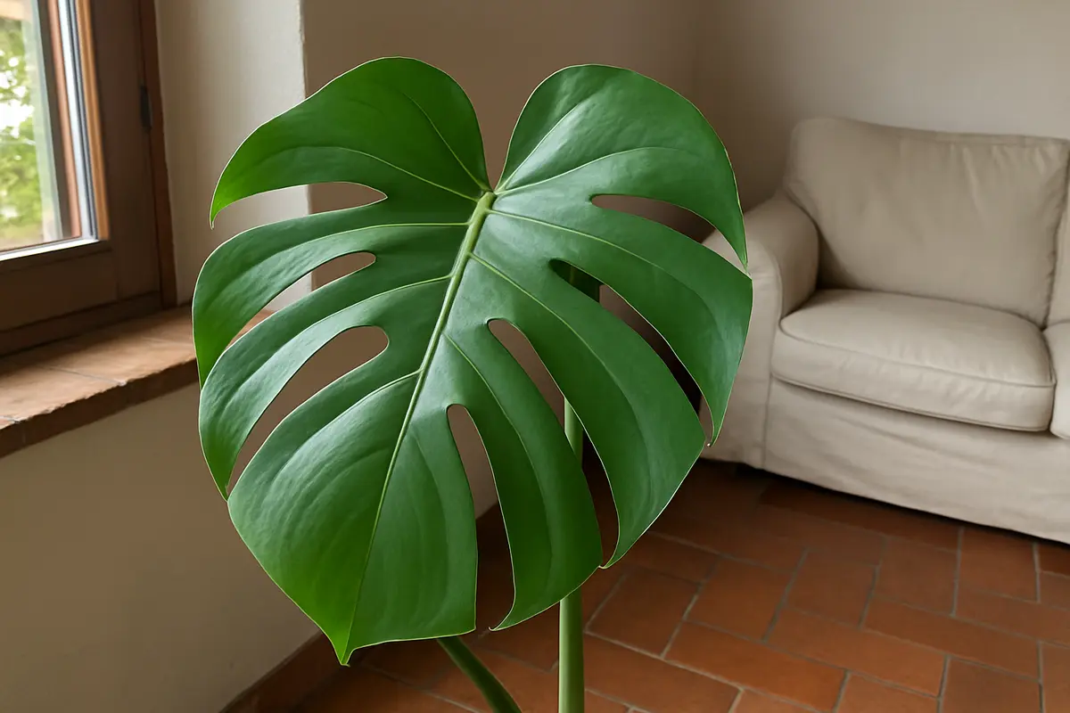 La Monstera si taglia da sola: cosa fanno le spaccature sulle foglie