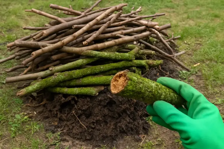 Rami vecchi di vent’anni nel compost: funzionano meglio di quelli freschi