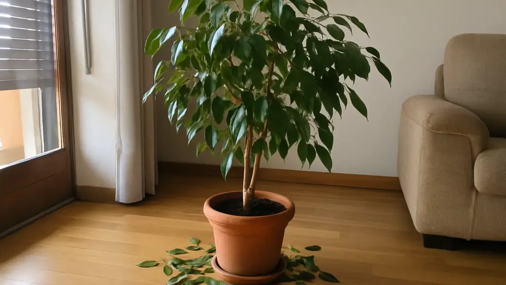 Il ficus benjamin perde 40 foglie al giorno: dov’è passato davvero