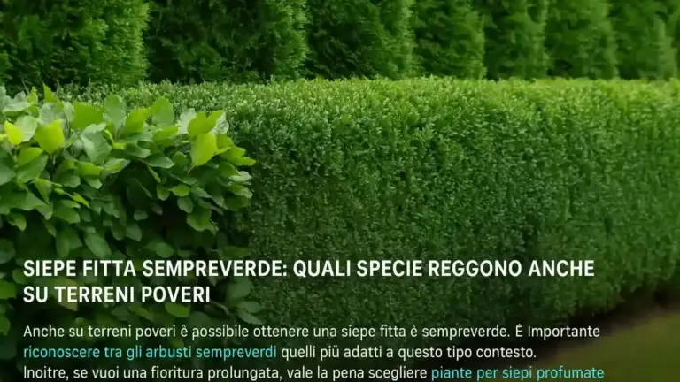 Siepe sempreverde in ottobre: perché una potatura forte può essere peggiore di una correzione rinviata