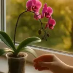 Orchidea spostata vicino alla finestra in autunno: cosa osservare prima di cambiare l’annaffiatura