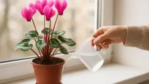 Ciclamino in vaso a ottobre: luce, annaffiature e riparo quando si abbassano le temperature